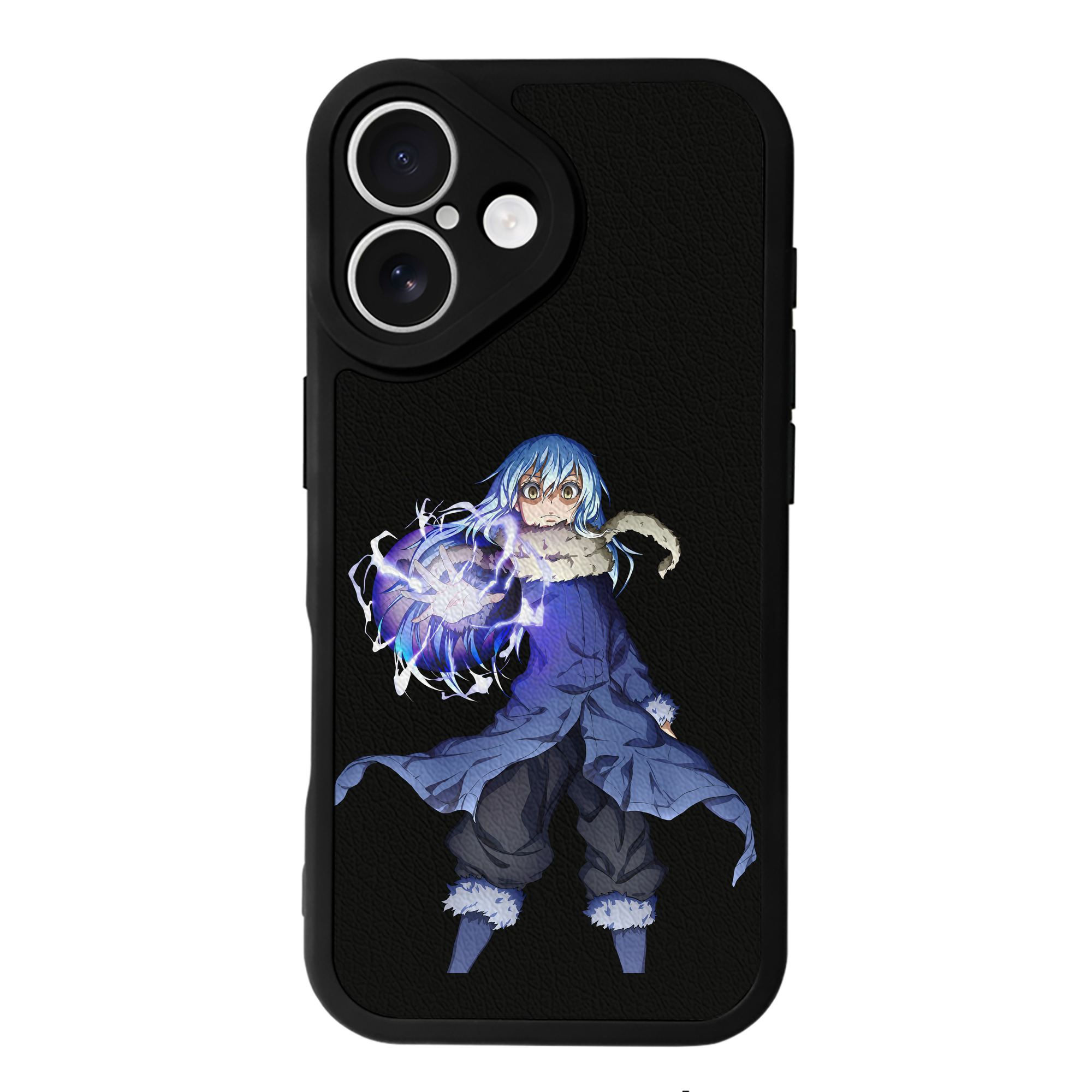 （画像用） 転スラ Regarding Reincarnated to Slime 【iPhone 16シリーズ対応】シリコンスマホケース（レザー調） 材質：シリコン